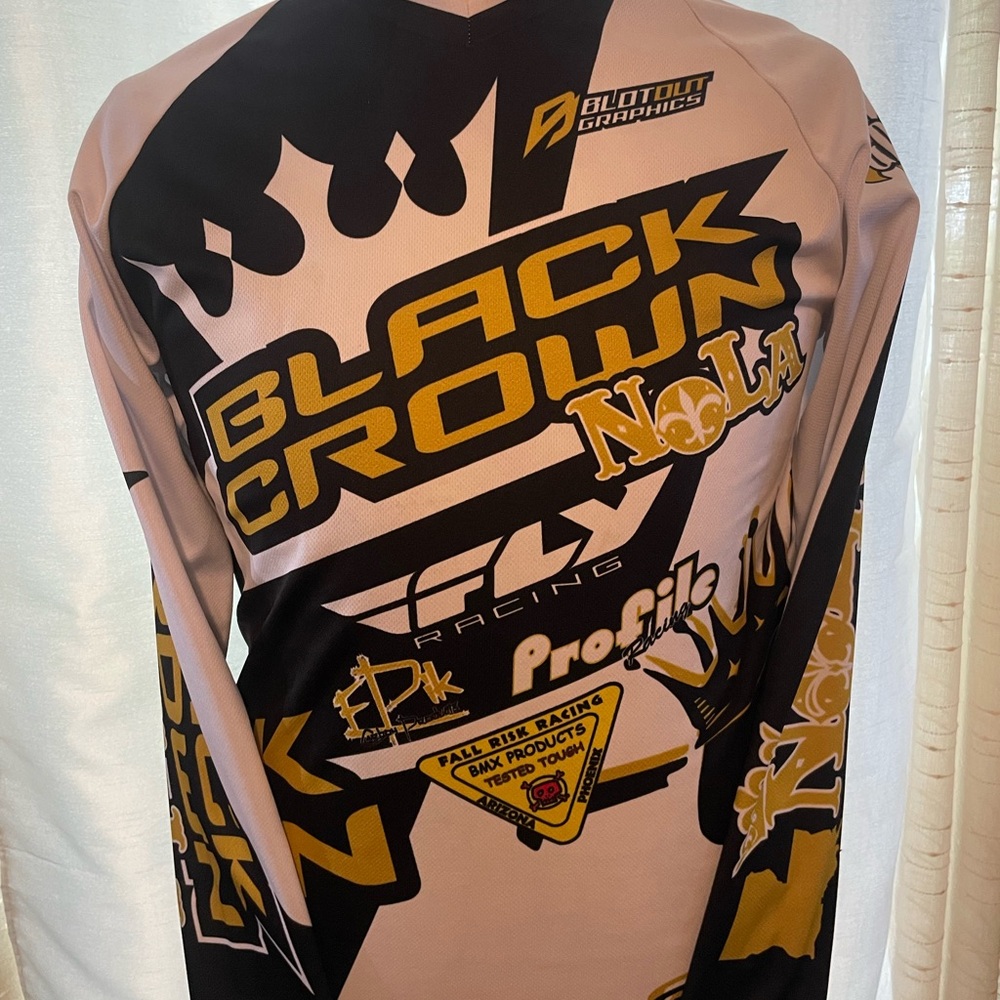 Black Crown Graphic Long Sleeve Jersey